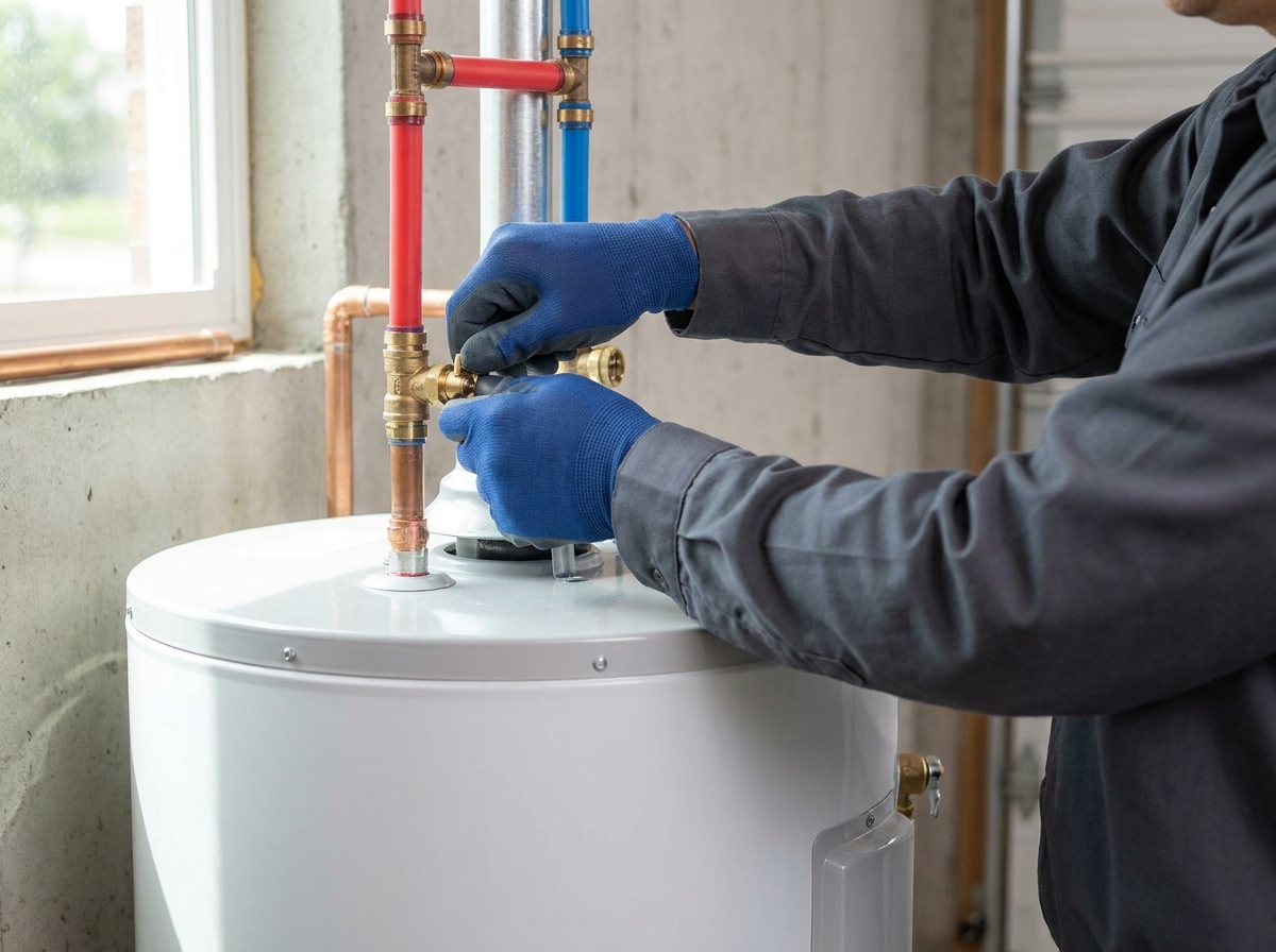 Licensed Honolulu plumber's tools and water heater work